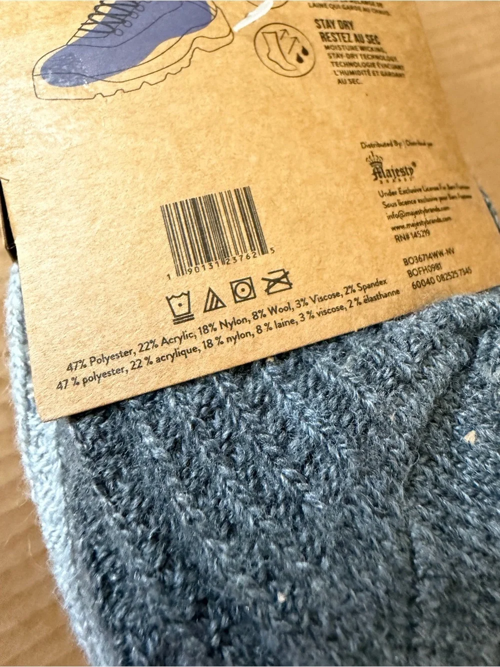 Born Outdoor Women’s Textured Crew Boot Socks  4 Pairs | For Shoe Size 4-10